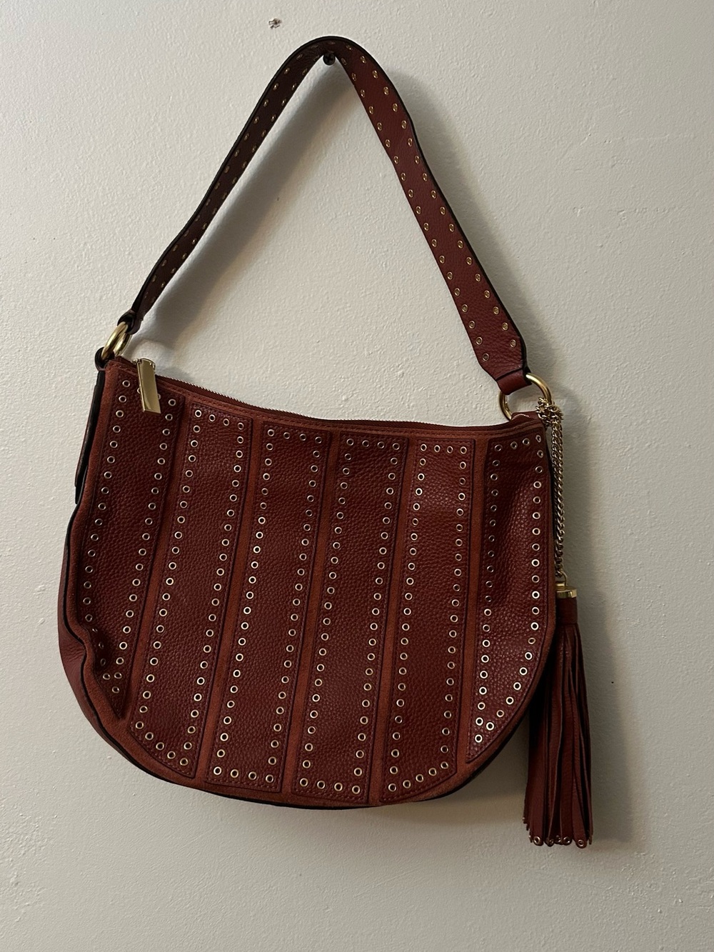 Michael Kors Brooklyn Grommet leather purse Women’s Studded MICHAEL Michael Kors